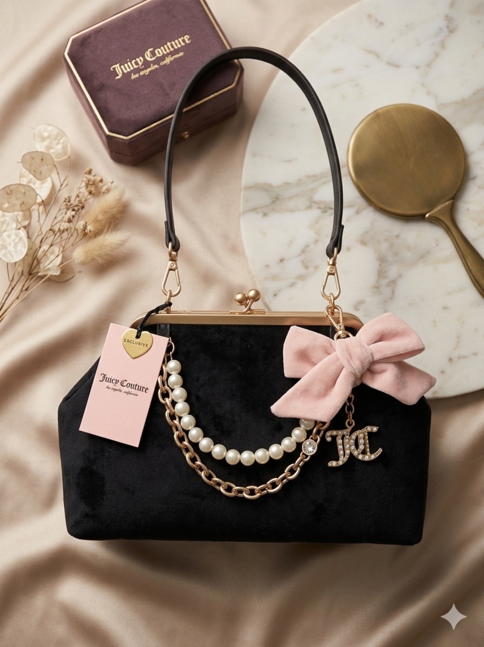 Juicy Couture Kisslock Charm Haus Frame Bag - Picture 1 of 6
